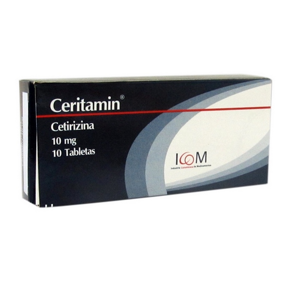 Ceritamin 10 mg - cetirizina ICOM