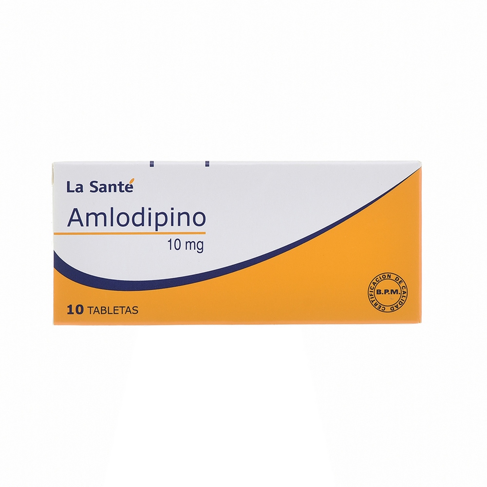 Amlodipino 10 mg – 10 tabletas