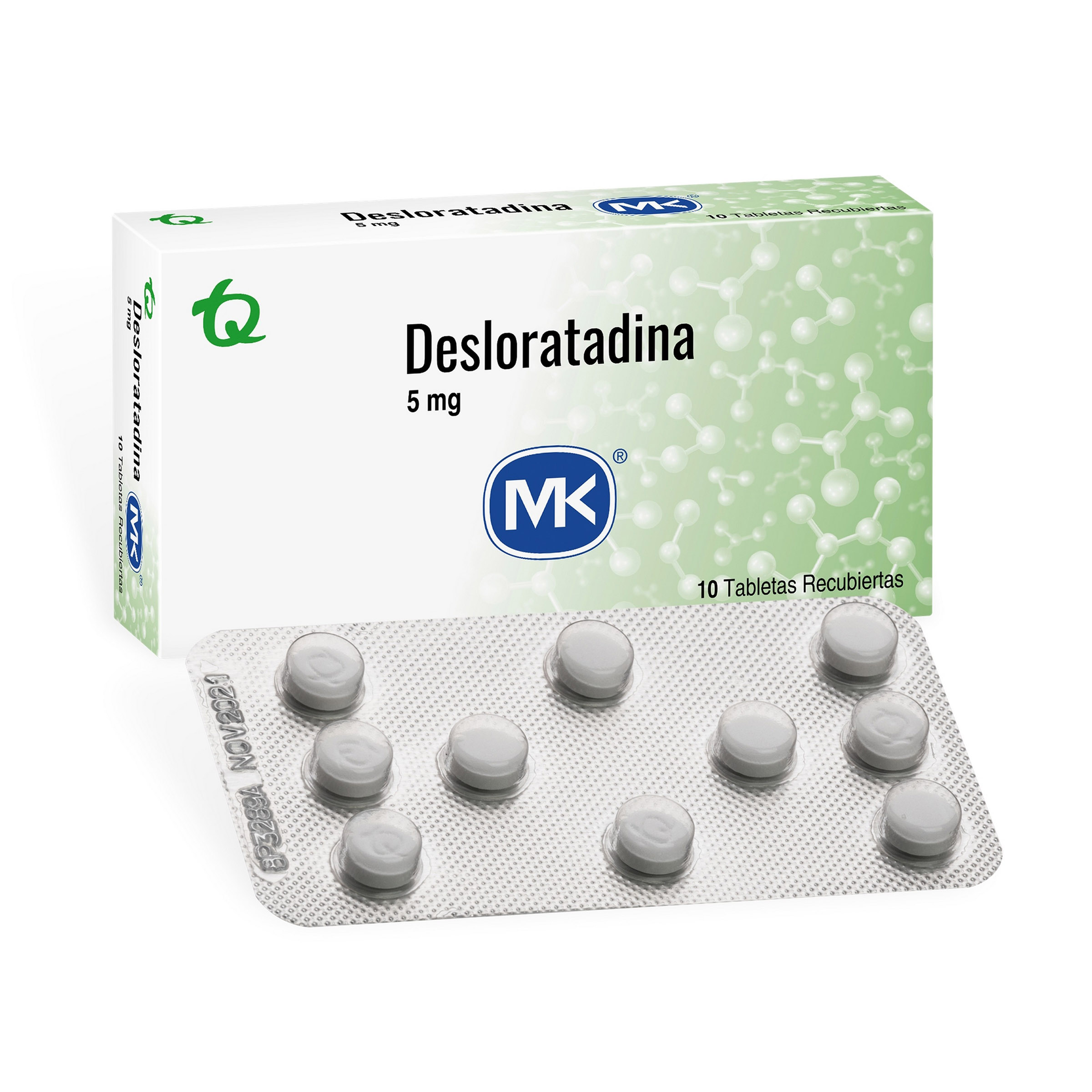 Desloratadina 5 mg, 10 tabletas