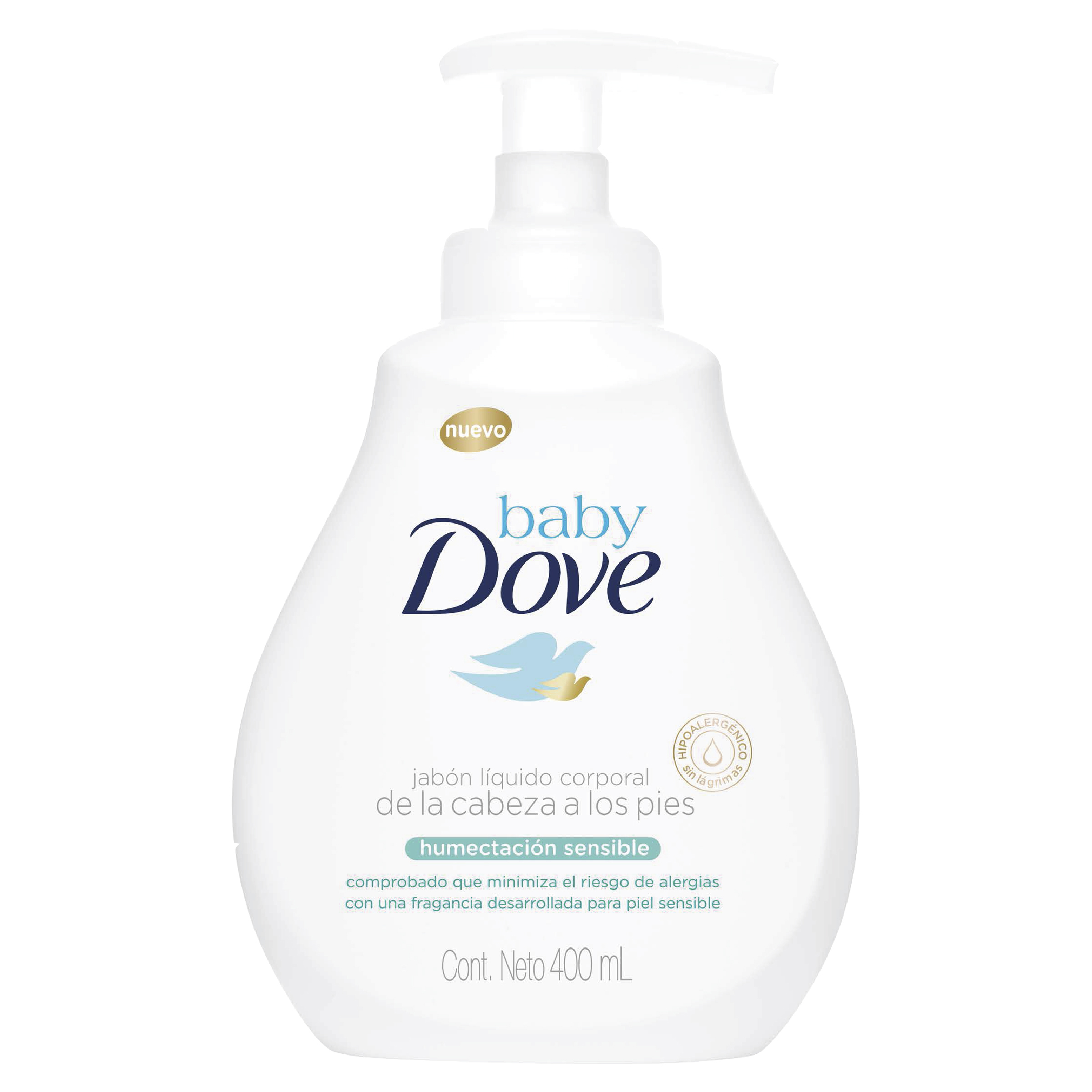 Jabón Dove Baby Humectante Sensible 400 ml