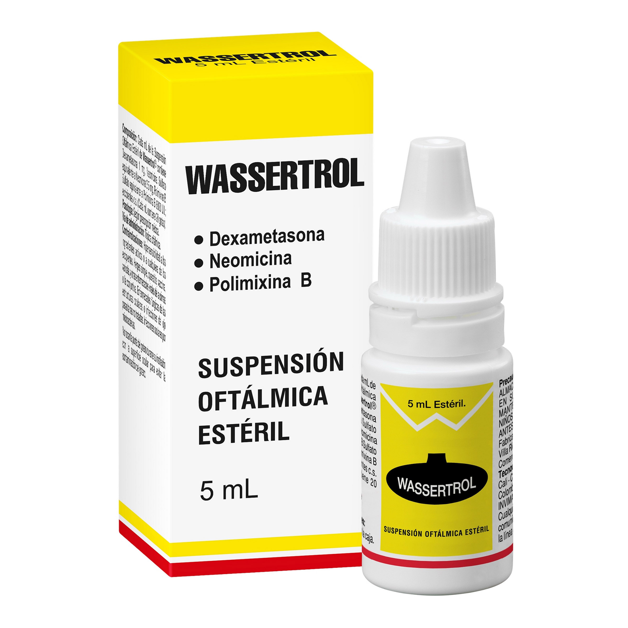 Wassertrol gotas oftálmicas 5 ml – neomicina, dexametasona