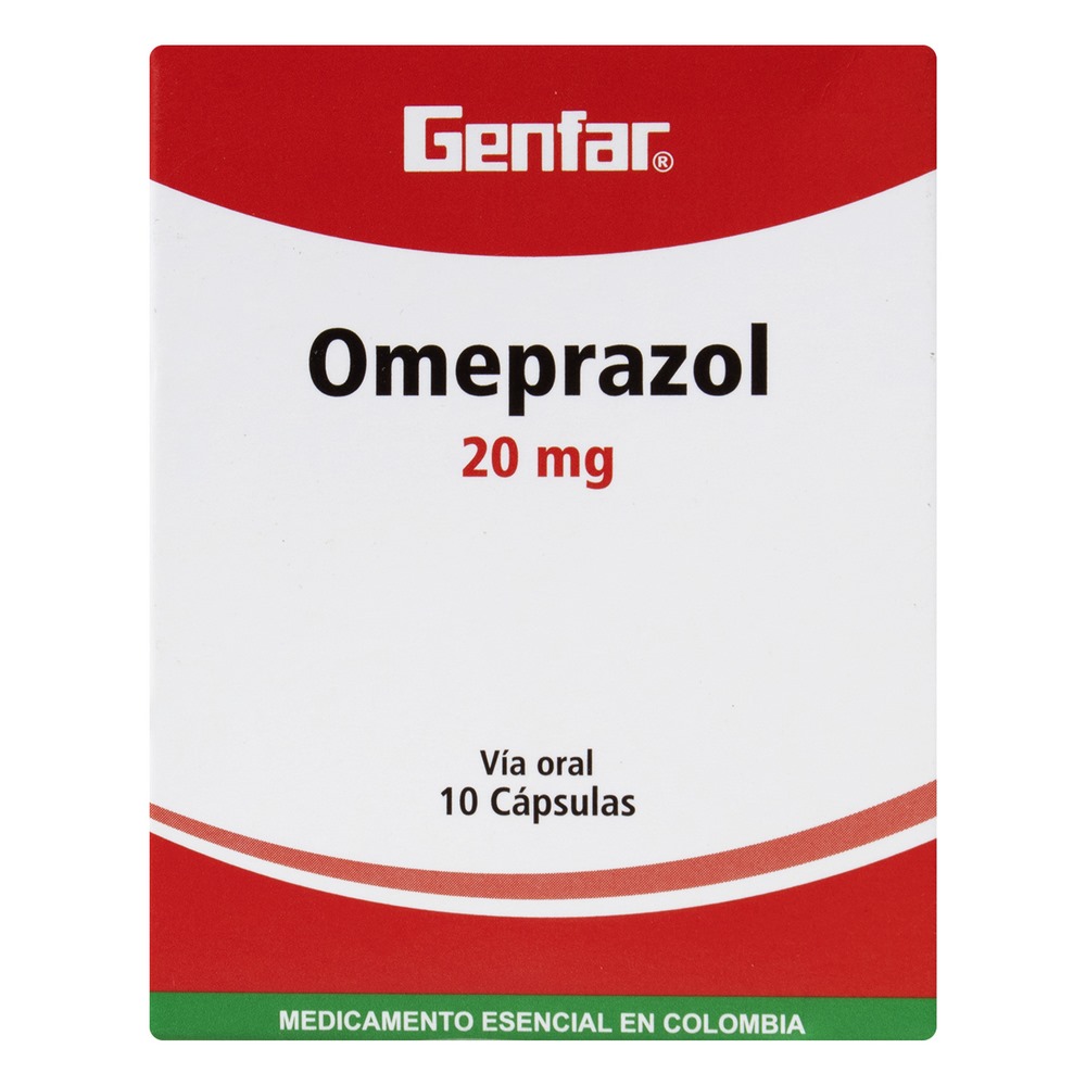 Omeprazol 20 mg – 10 cápsulas | Genfar