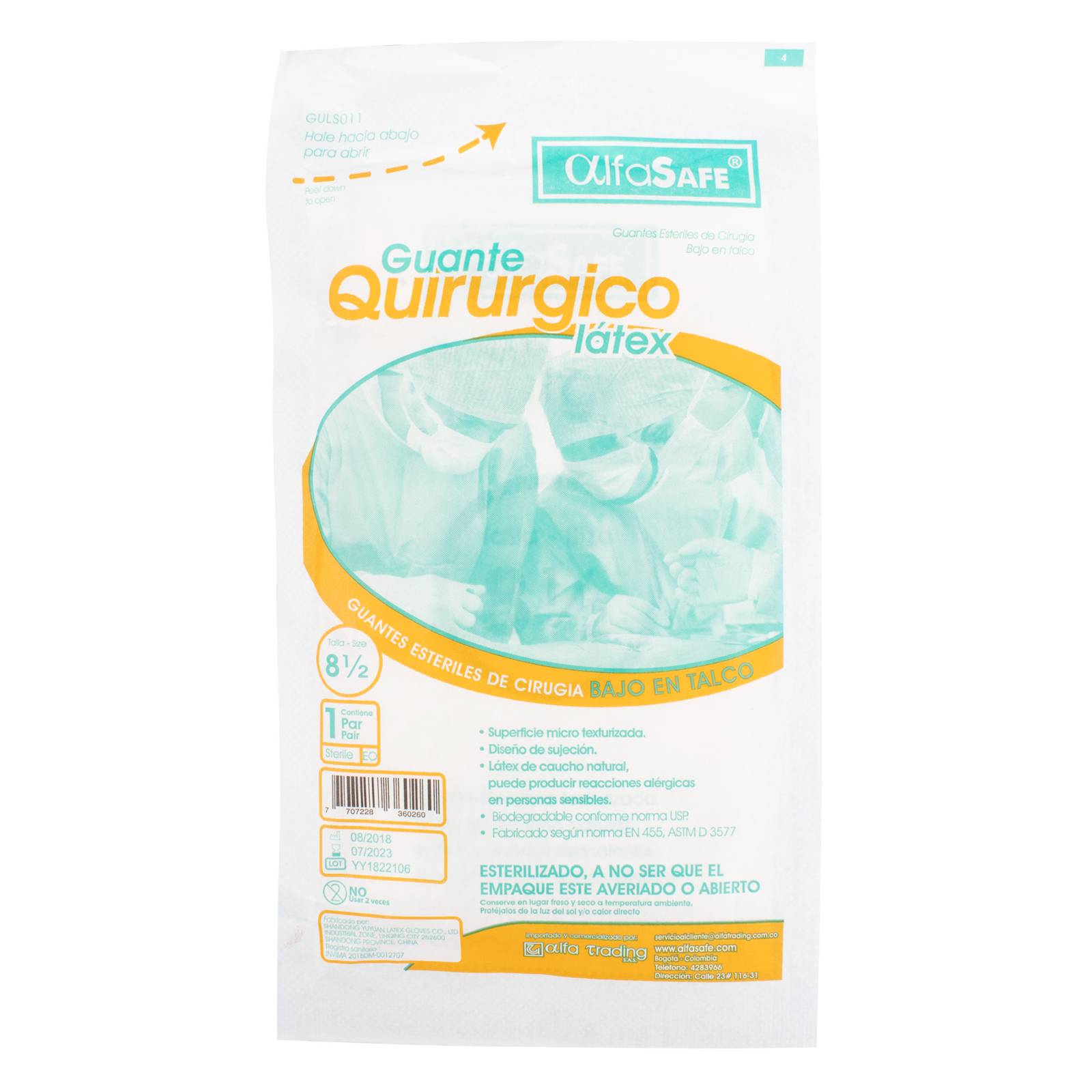 Guantes estériles ALFA 8,5 - Cirugía