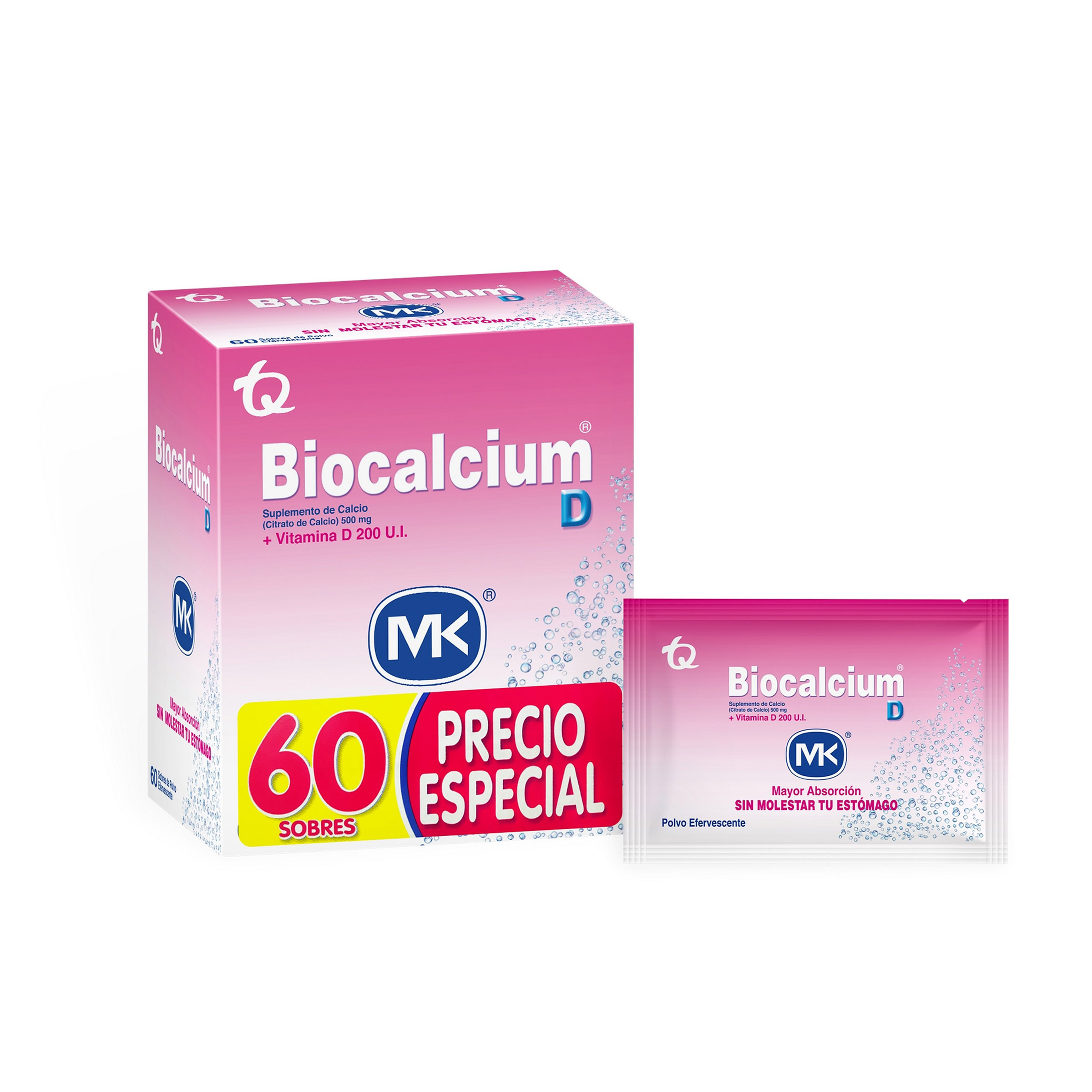 Calcio D3 en polvo 500 mg - 60 sobres TECNOQUÍMICAS