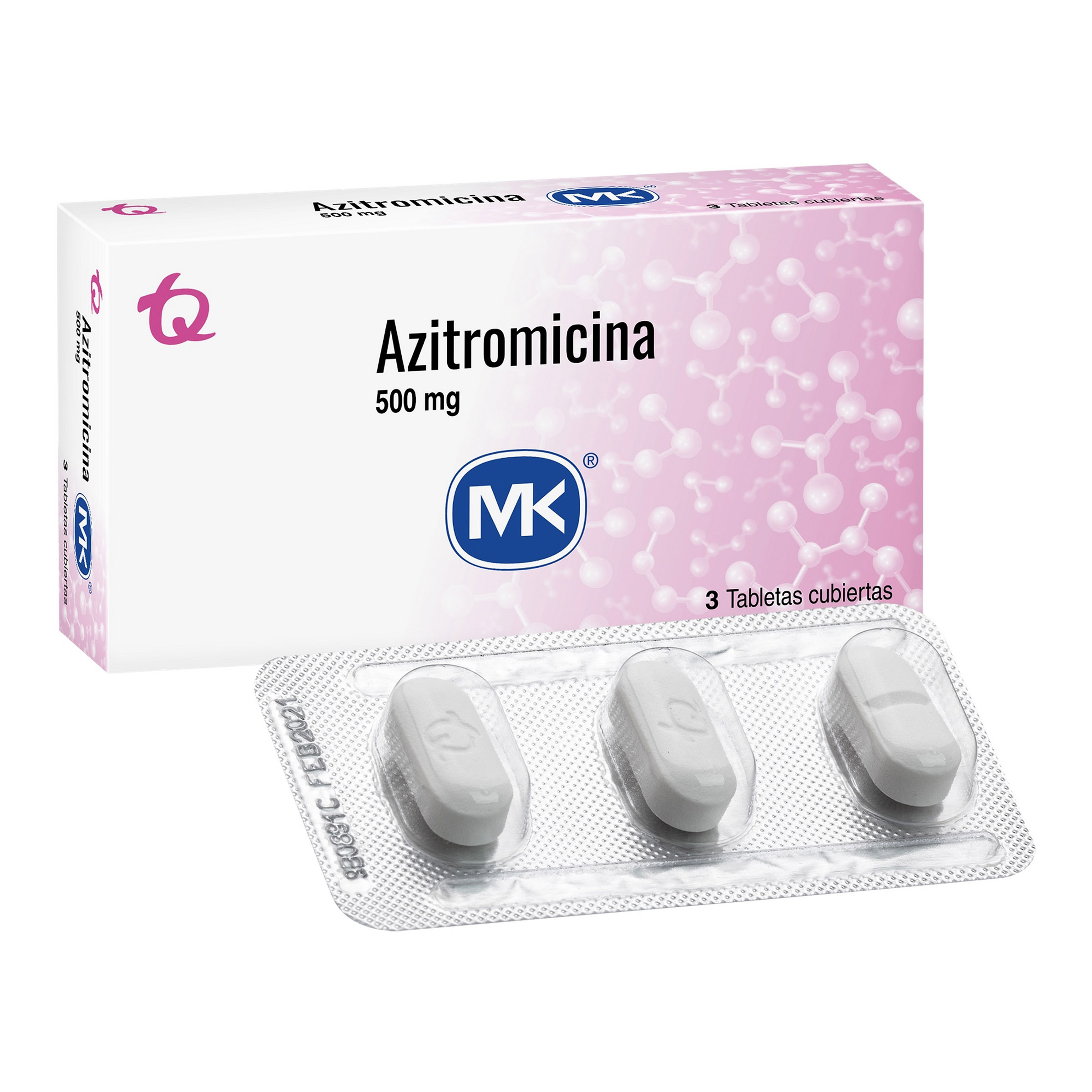 Azitromicina 500 mg - 3 tabletas TECNOQUIMICAS