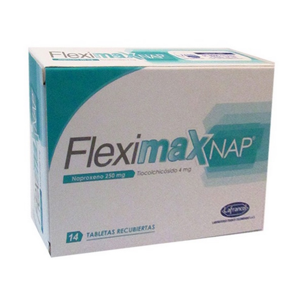 Fleximax Nap 14 tabletas Tiocolchicosido + Naproxeno - Lafrancol