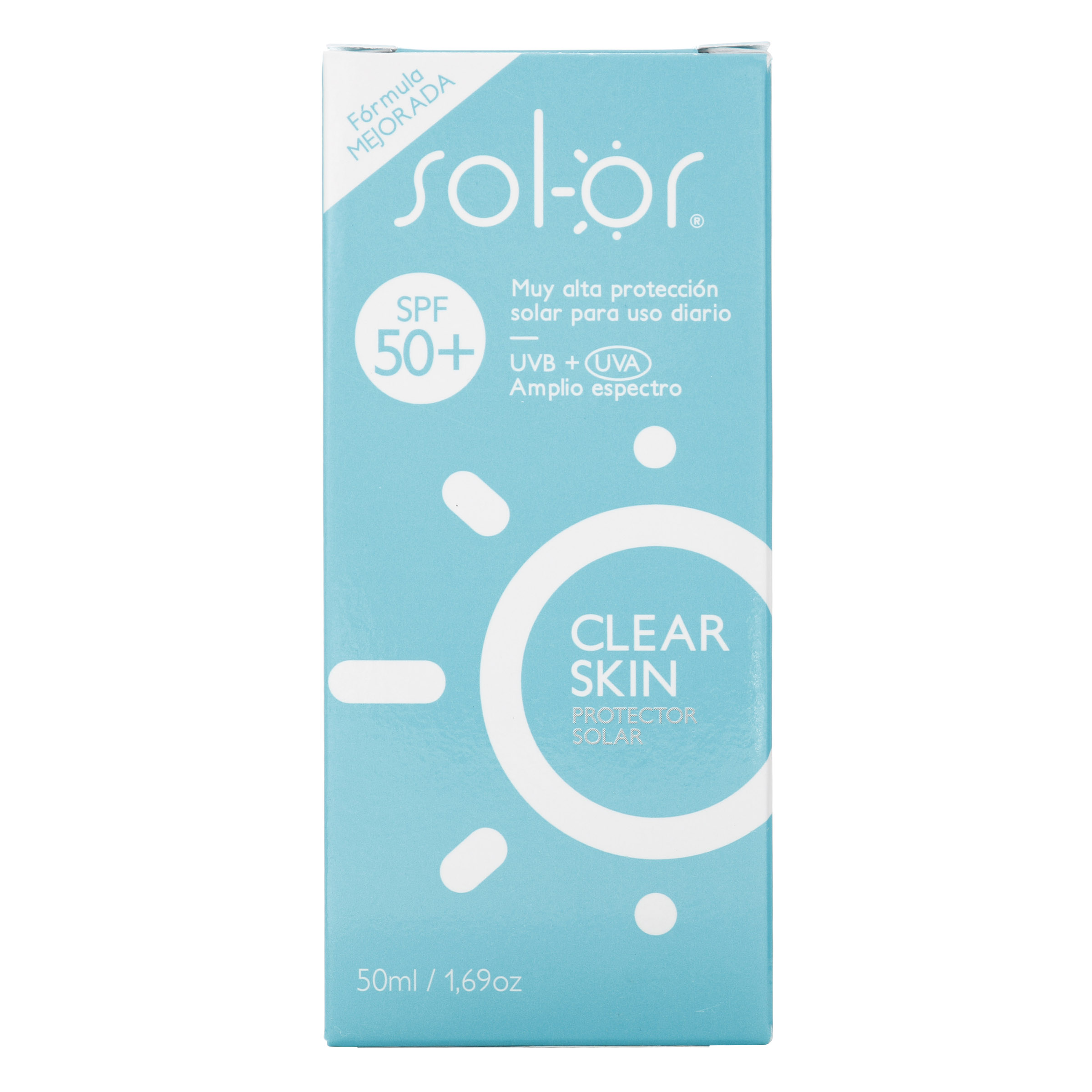 Bloq Sol-Or Clear Skin FCO 50 ml – Bloqueador solar