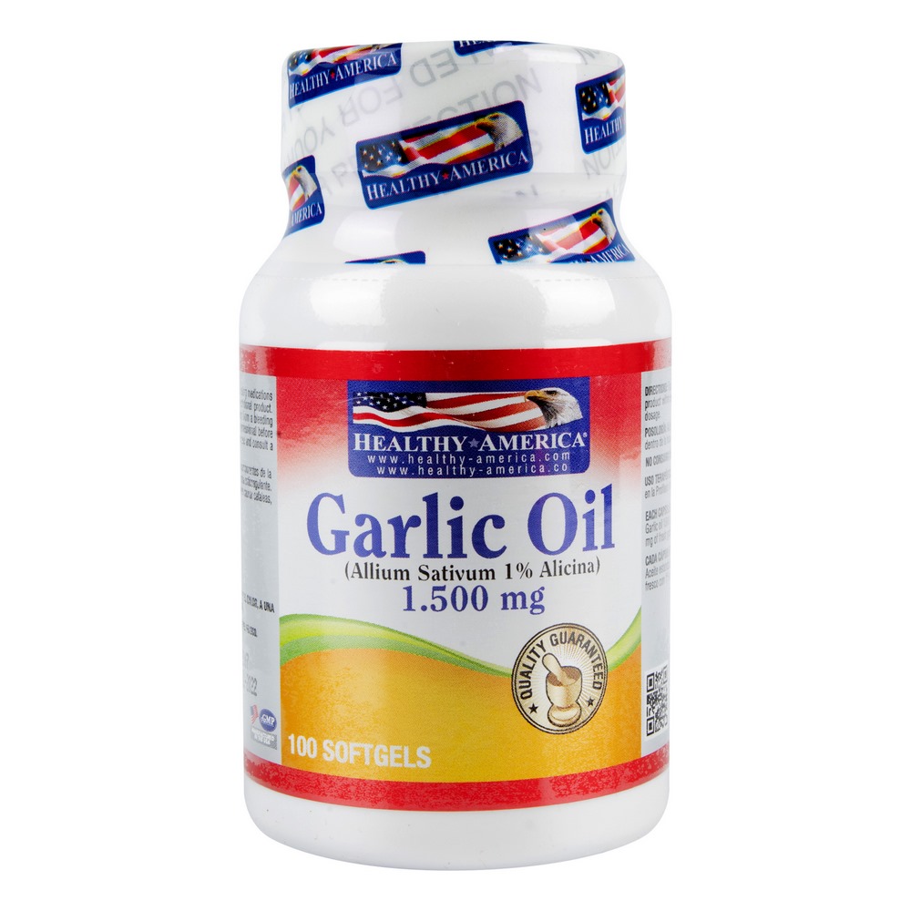Ajo 1500 mg – 100 cápsulas suaves | Healthy America Colombia