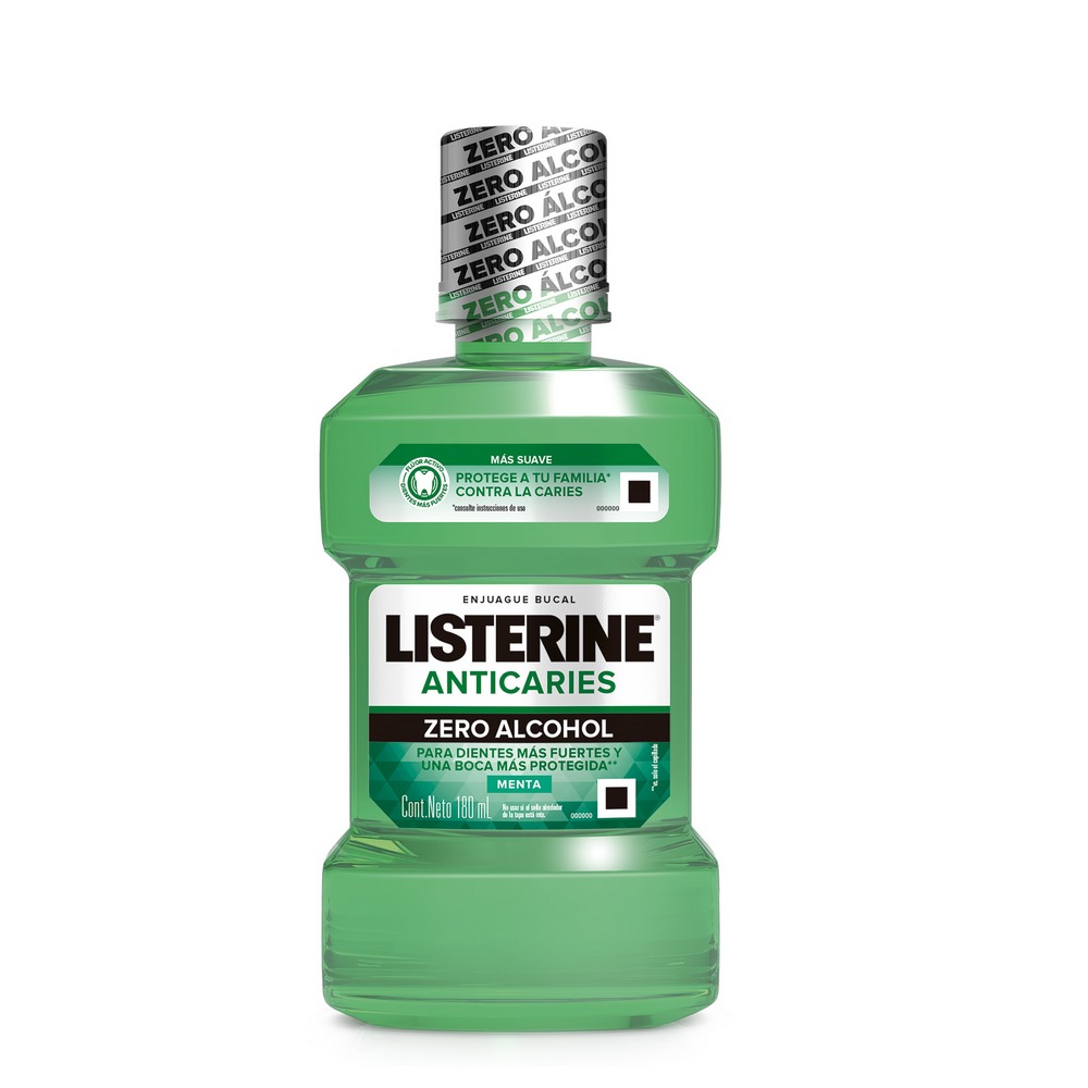 Listerine Anticaries Zero 180 ml Enjuague Bucal