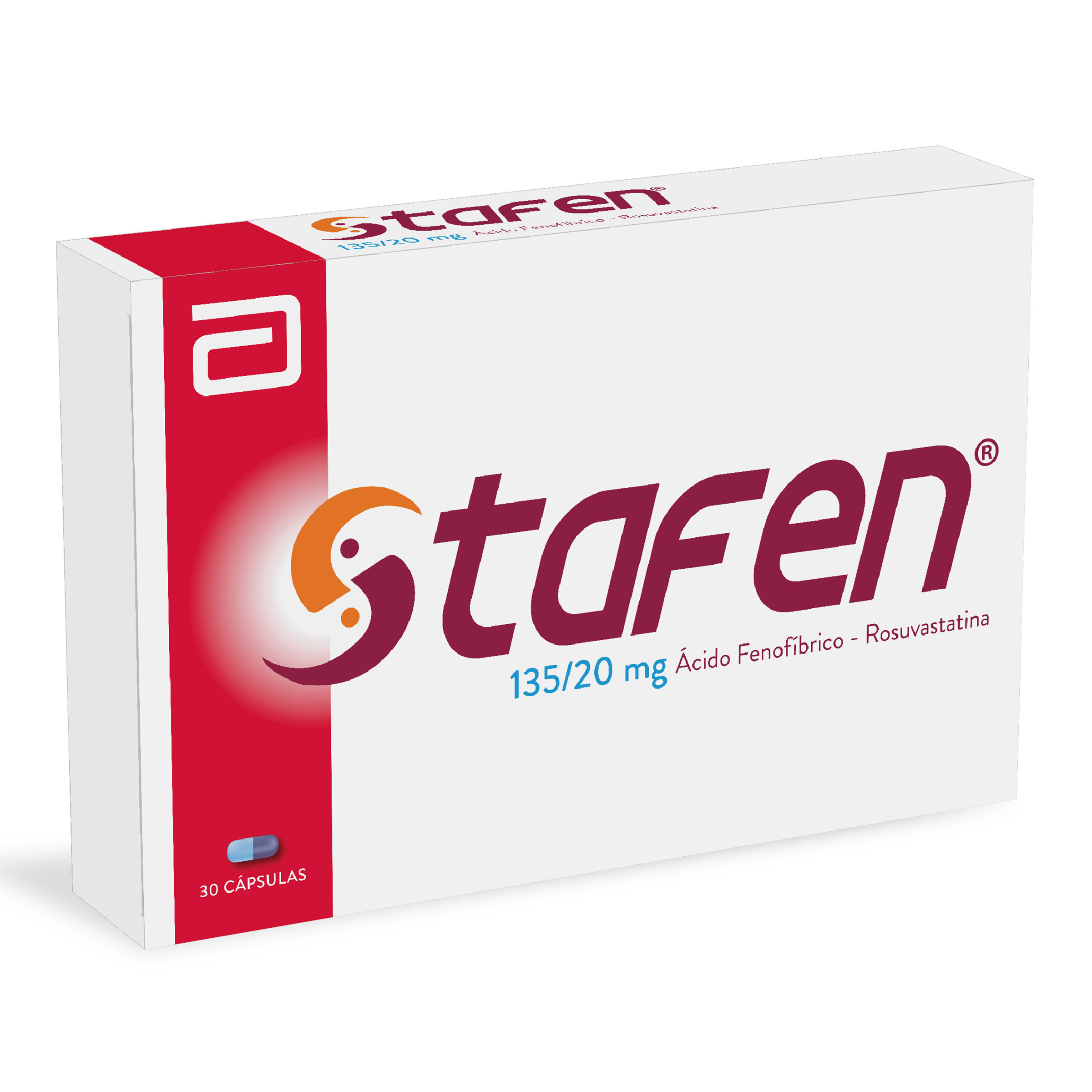 Stafen 135/20 mg – 30 cápsulas (fenofibrato + rosuvastatina)