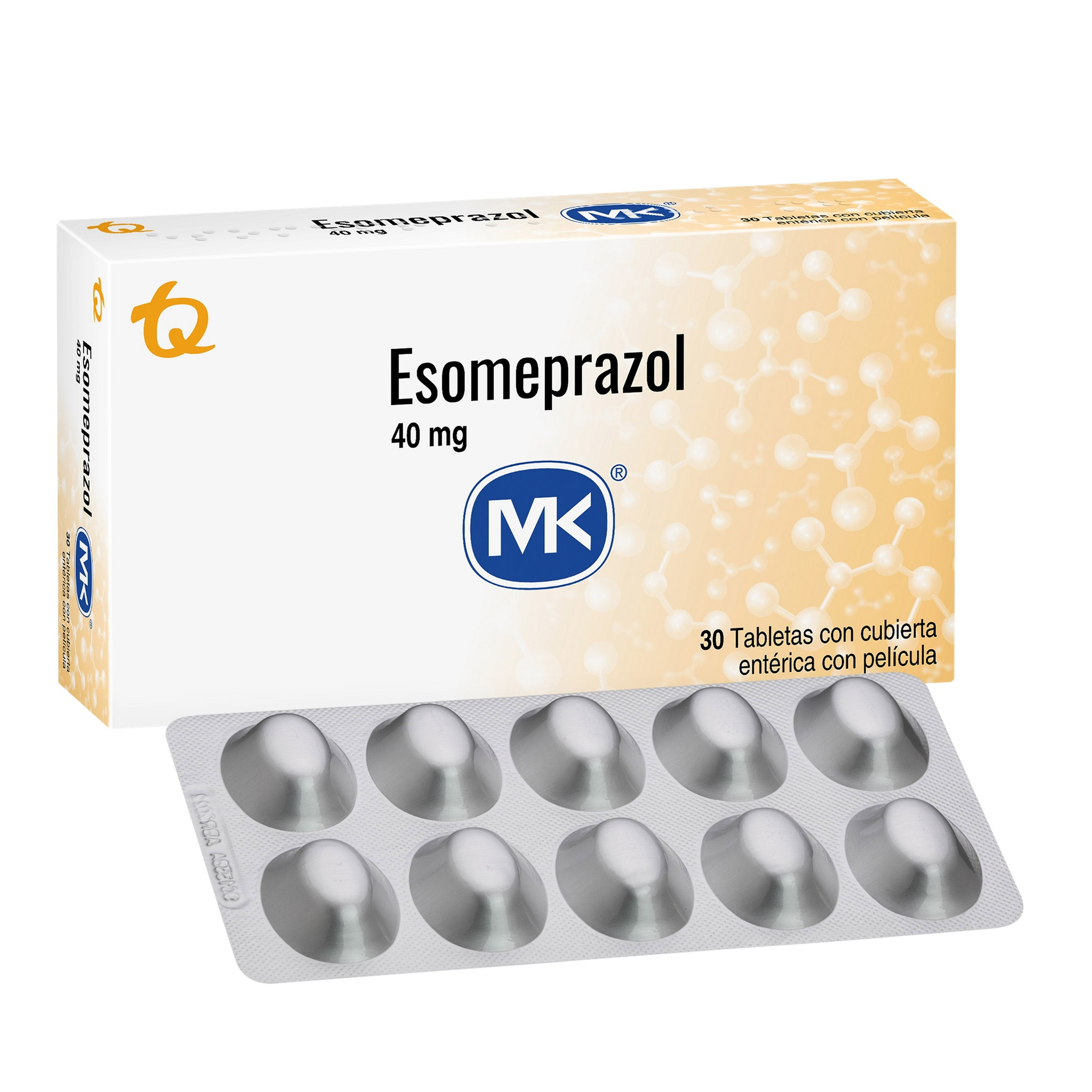 Esomeprazol 40 mg – 30 tabletas MK(3%+)