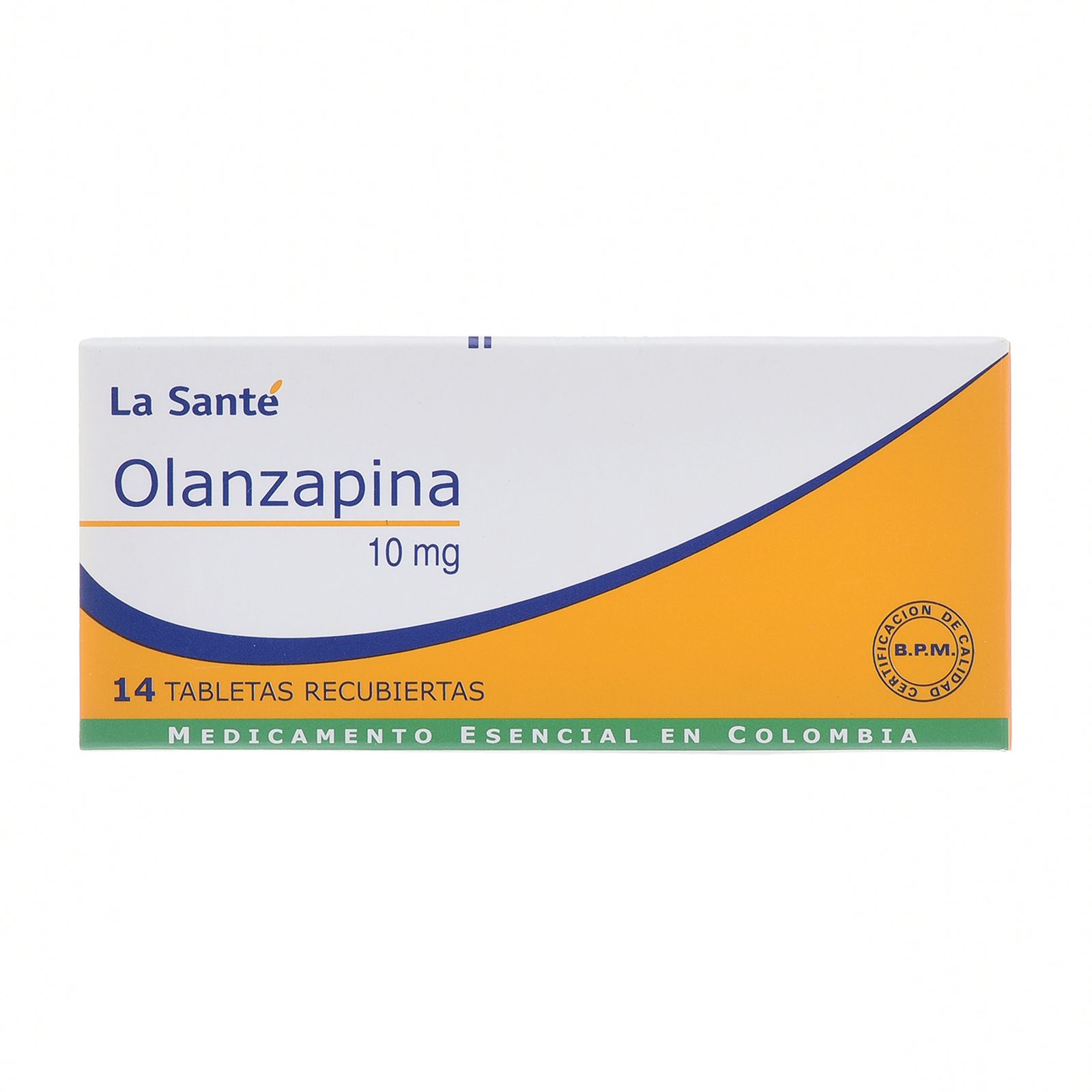 Olanzapina 10 mg, 14 tabletas – La Santé