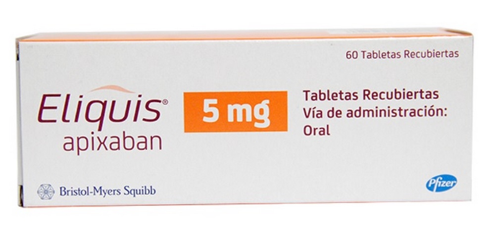 Eliquis 5 mg 60 tabletas – Apixaban