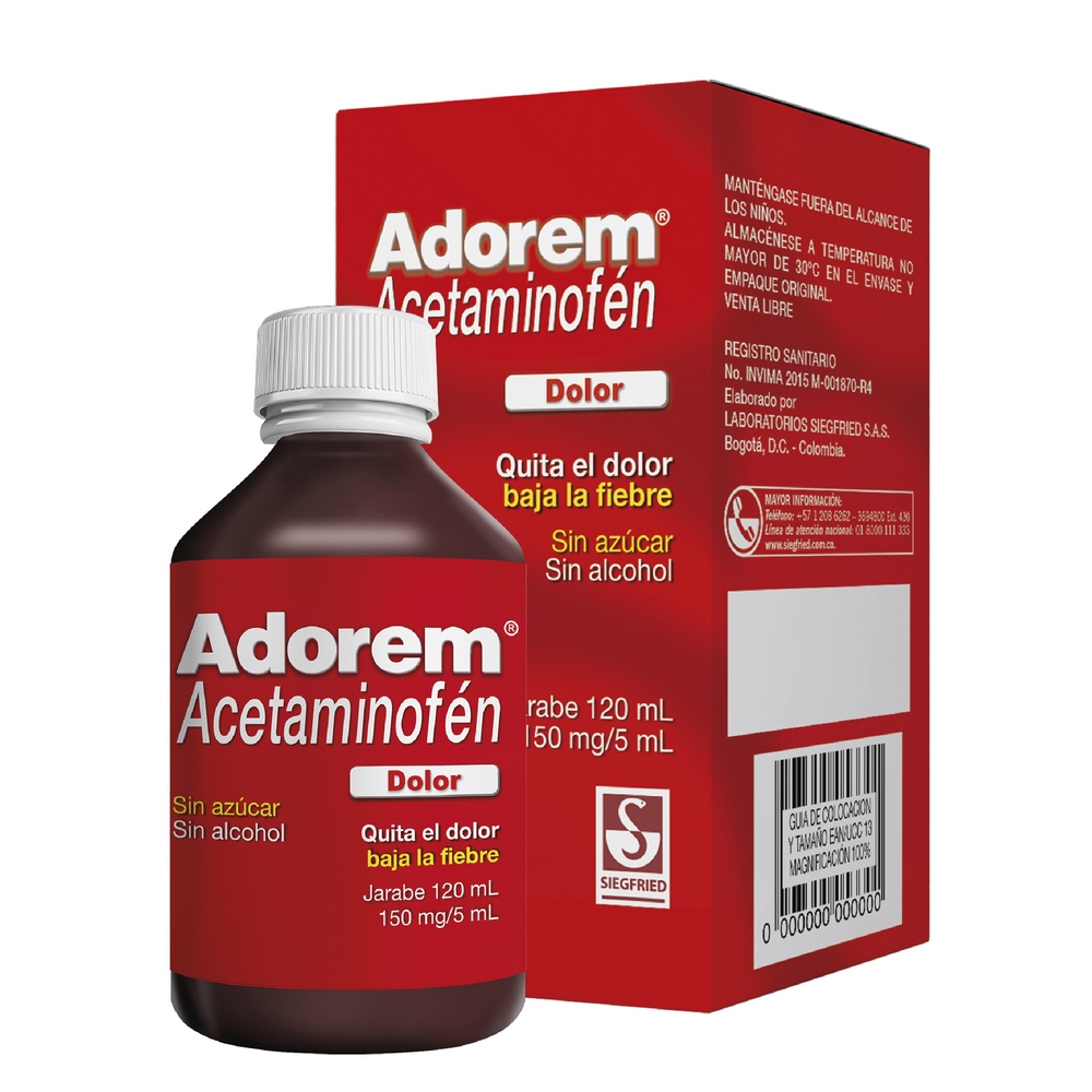 Adorem Acetaminofén Jarabe 150 mg – 120 ml