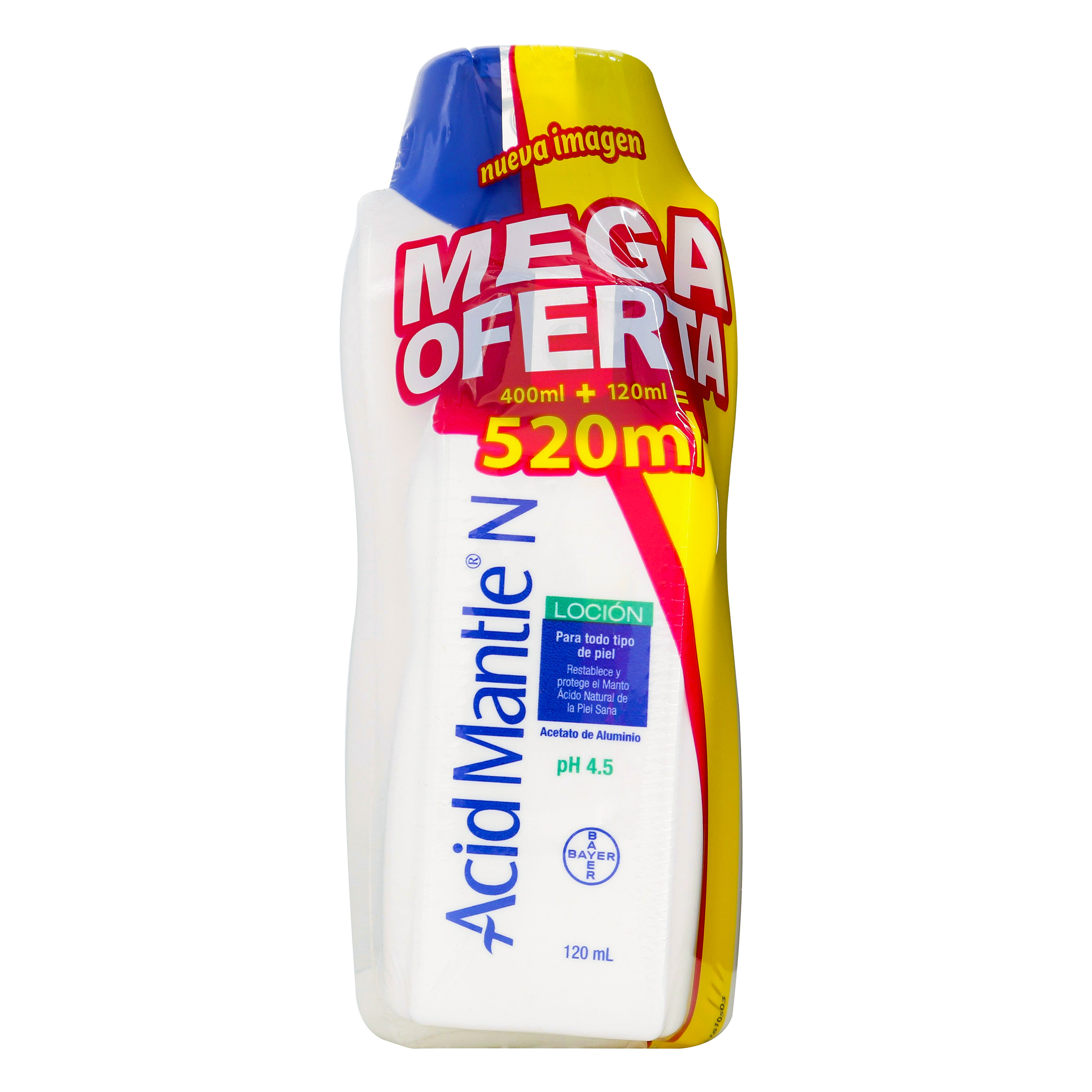 Acetato de Aluminio Bayer – Solución 400 ml + 120 ml (antiséptico tópico)