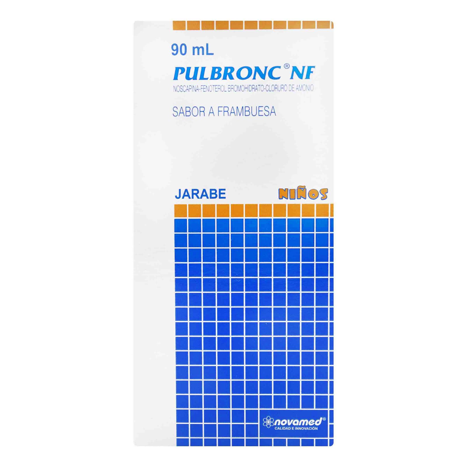 Pulbronc NF Niños 90 ml - Noscapina, Fenoterol, Cloruro de Amonio