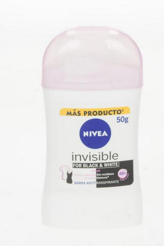 Desodorante en barra NIVEA Invisible Black & White 50 g