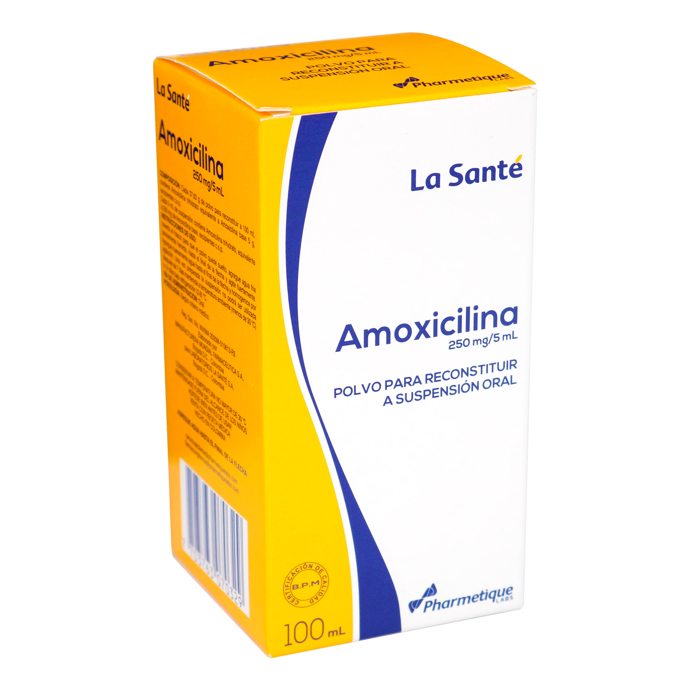 Amoxicilina 250 mg Suspensión 45 ml - LA SANTE