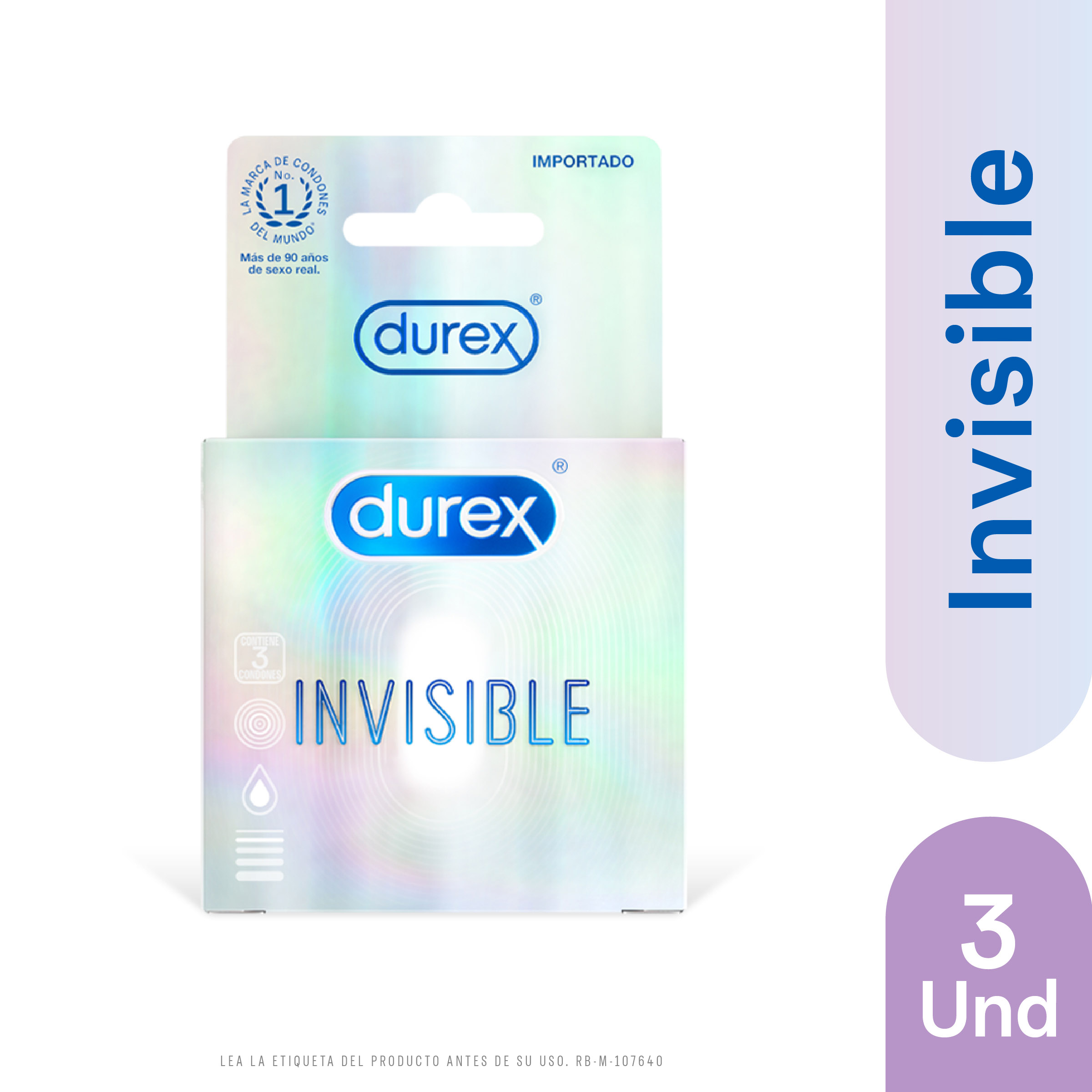 Durex Invisible – Preservativos 3 uds