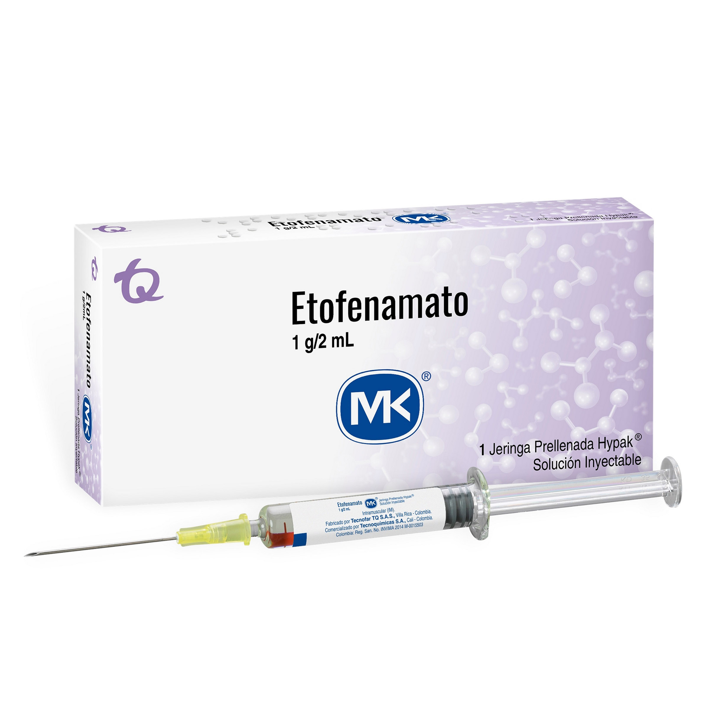 Etofenamato 1 g/2 ml – jeringa prellenada | TECNOQUIMICAS