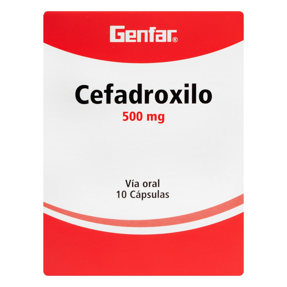 Cefadroxilo 500 mg, 10 cápsulas