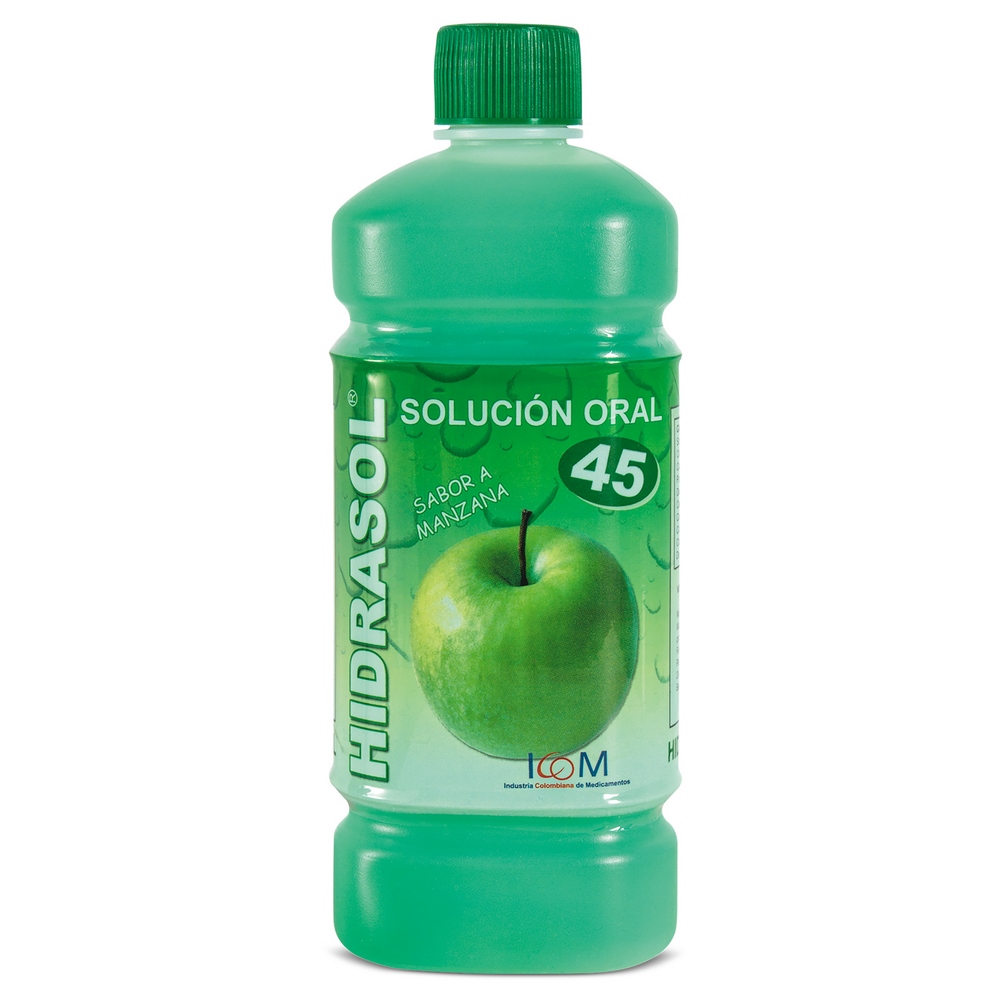 Hidrasol 45 Manzana 500 ml – Suero Oral ICOM