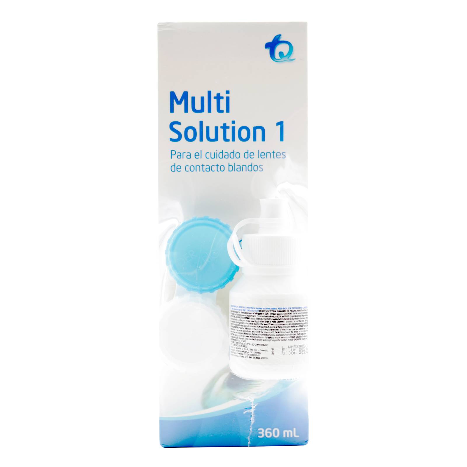 Multi Solution 1 - Solución para lentes de contacto (360 ml + 30 ml extra)
