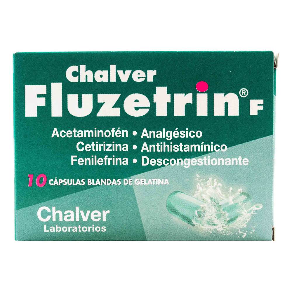 Fluzetrin F 500 mg – 10 cápsulas