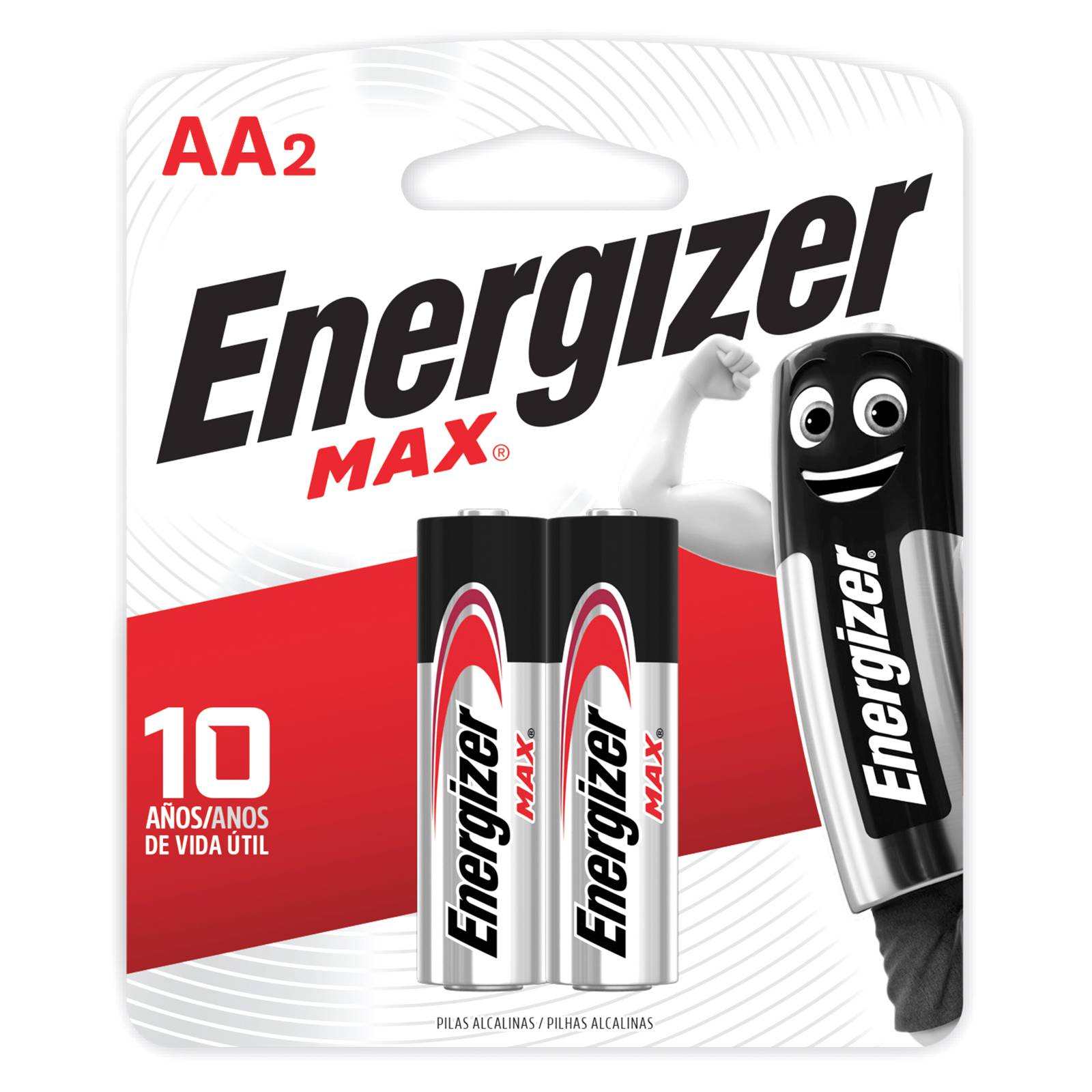 Pilas AA Energizer Max Alcalinas – 2 Unidades