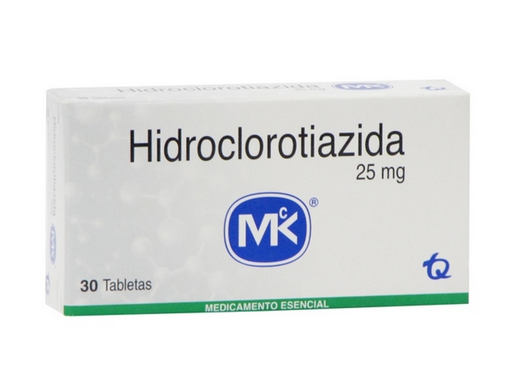 Hidroclorotiazida 25 mg - 30 tabletas | TECNOQUÍMICAS S.A.