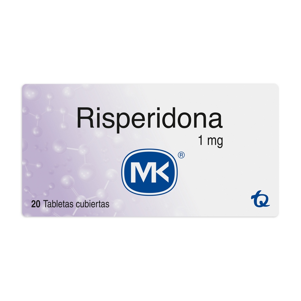 Risperidona 1 mg - 20 tabletas