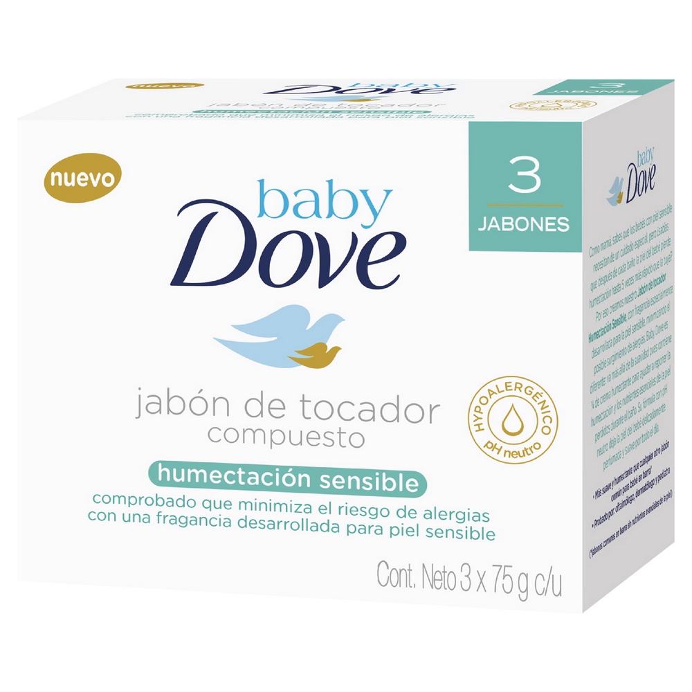 Jabón en barra Dove Baby Sensitive 75 g