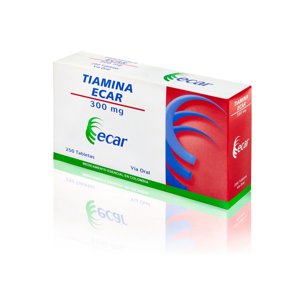 Tiamina 300 mg 250 tabletas EC TIAMINA – ECAR LTDA