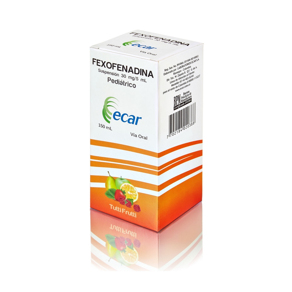 Fexofenadina 30 mg/5 mL – Jarabe 150 mL
