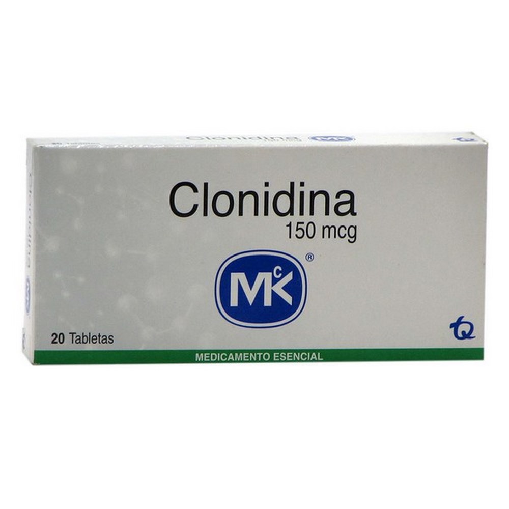 Clonidina 150 mg - 20 tabletas TECNOQUIMICAS