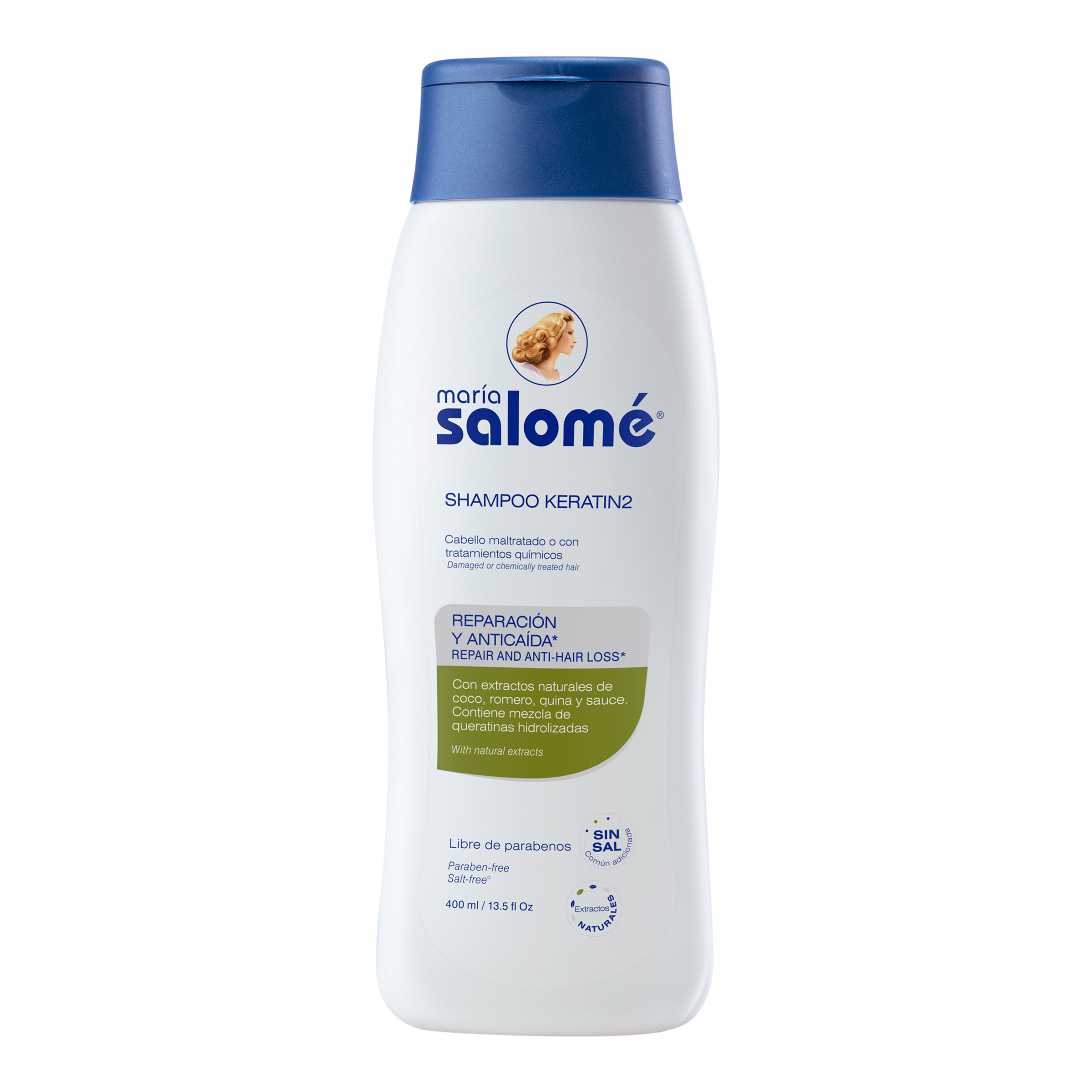Champú Keratina sin Sal 400 ml – Maria Salomé