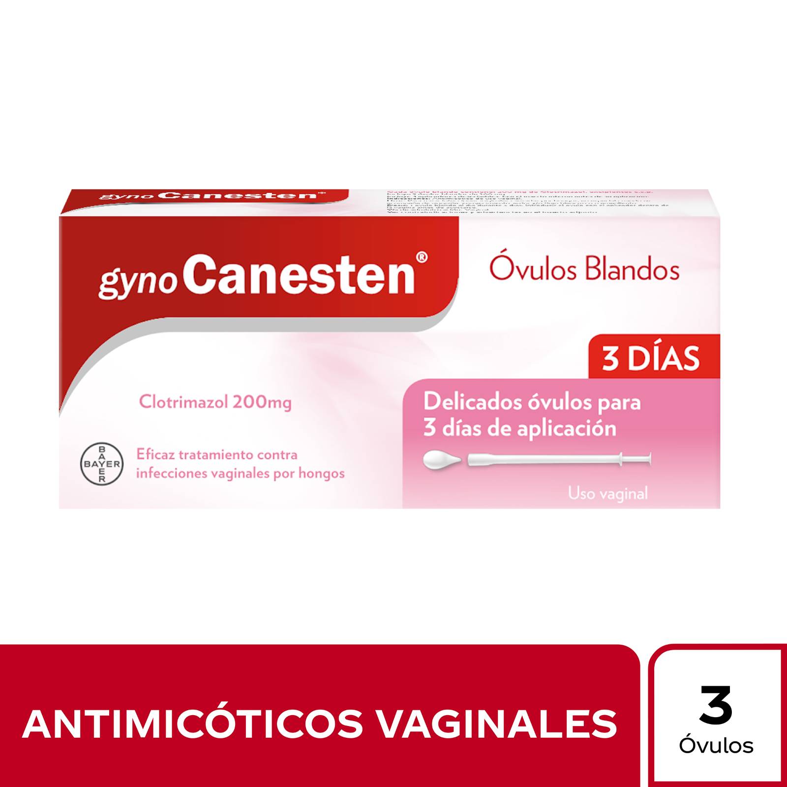 Gynocanesten 200 mg – Ovulos vaginales 3 x 200 mg (Clotrimazol)