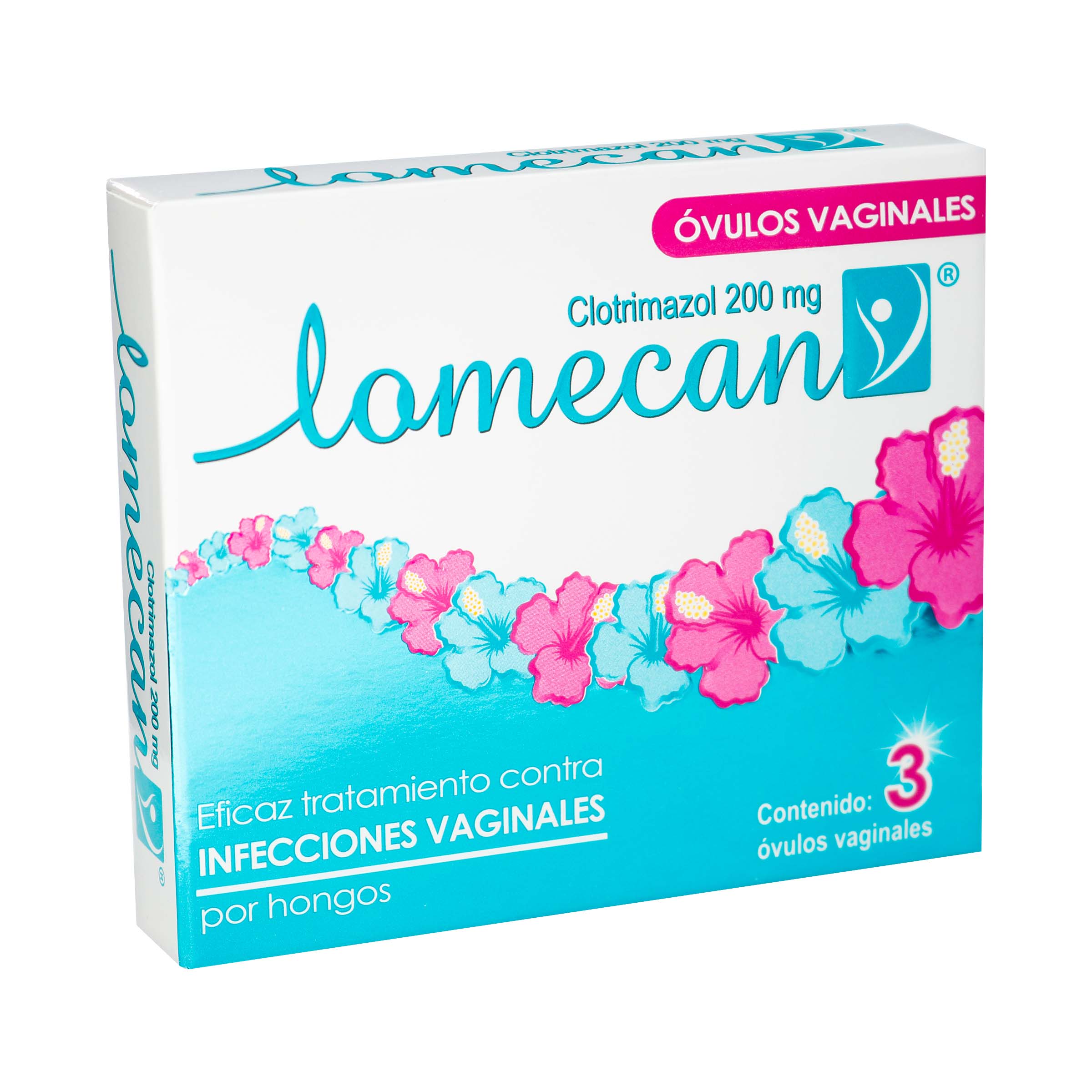 Lomecan V 200 mg - 3 Óvulos Vaginales con Clotrimazol