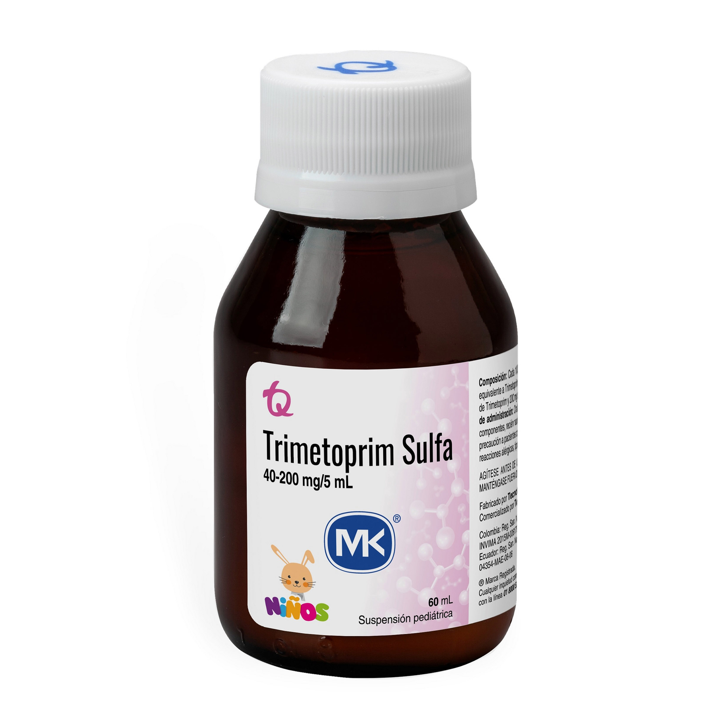 Trimetoprim-Sulfametoxazol Suspensión 60 mL MK Trimet-Sulf