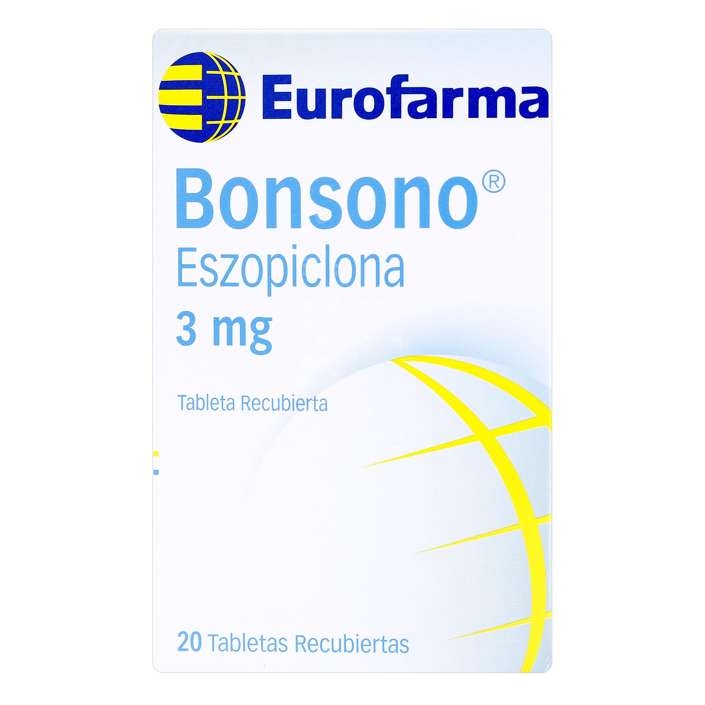 BONSONO Eszopiclona 3 mg – 20 tabletas