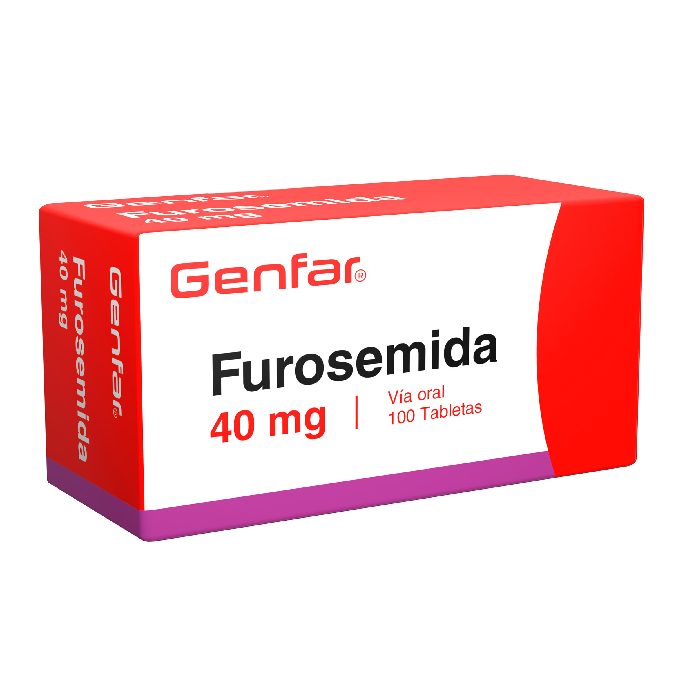 Furosemida 40 mg – 100 tabletas (GENFAR S.A.)