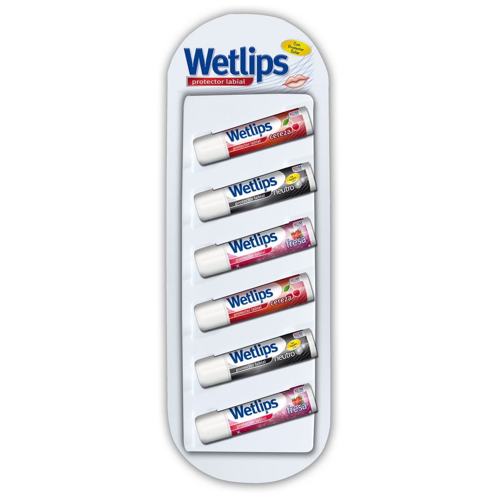 Protectores labiales WetLips – surtido 6 uds