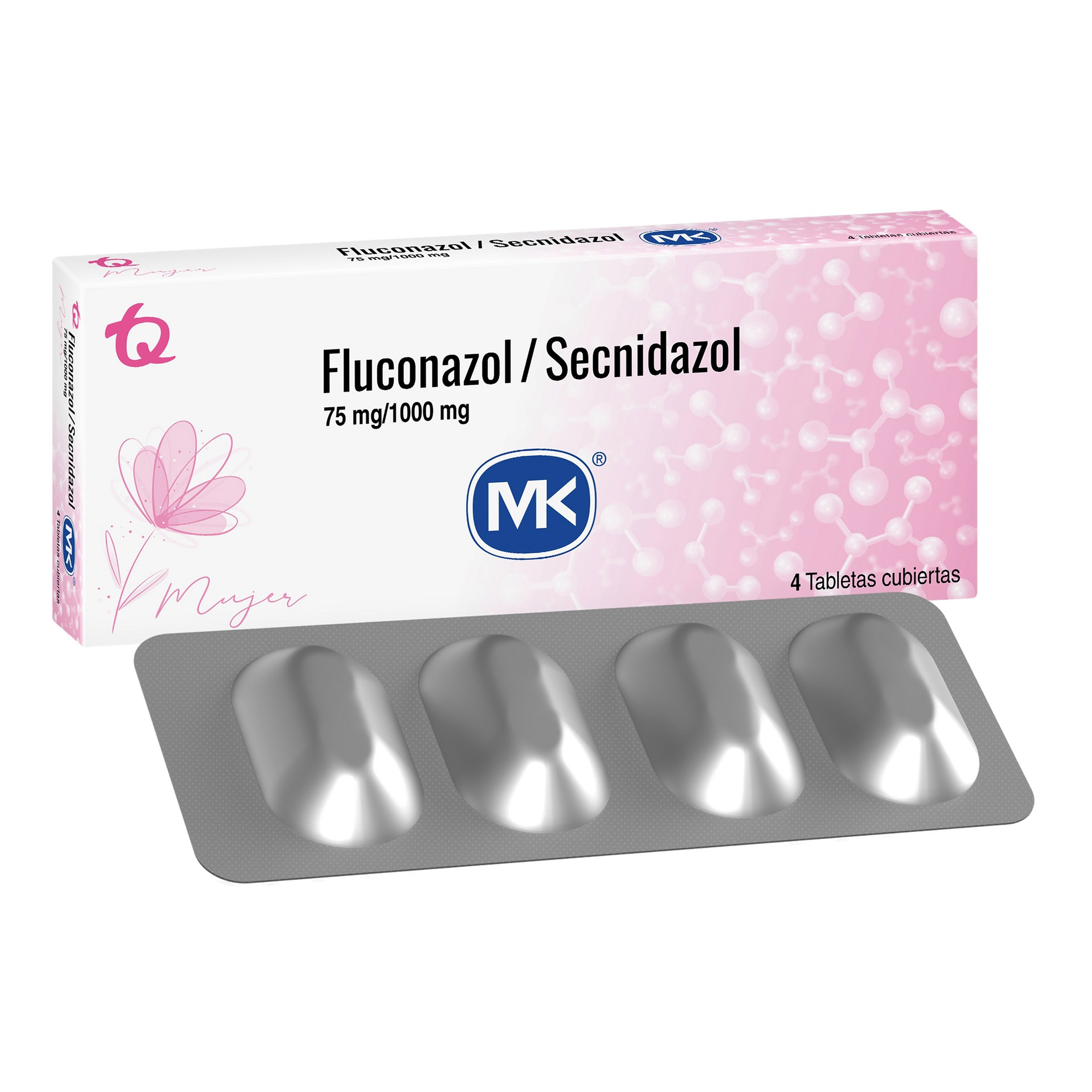 Fluconazol 75 mg + Secnidazol 1 g – 4 tabletas