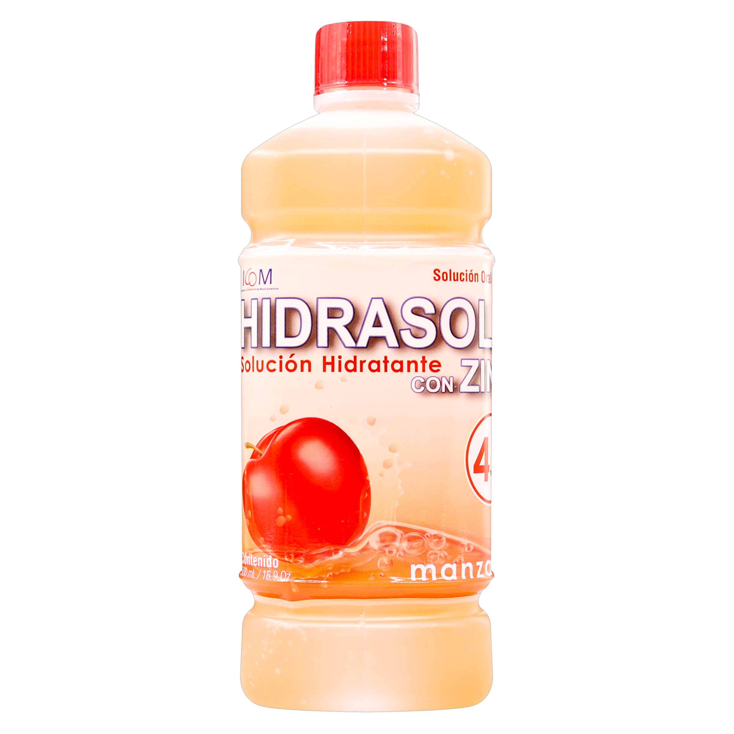 Hidrasol 45 Zinc – Solución oral manzana 500 ml