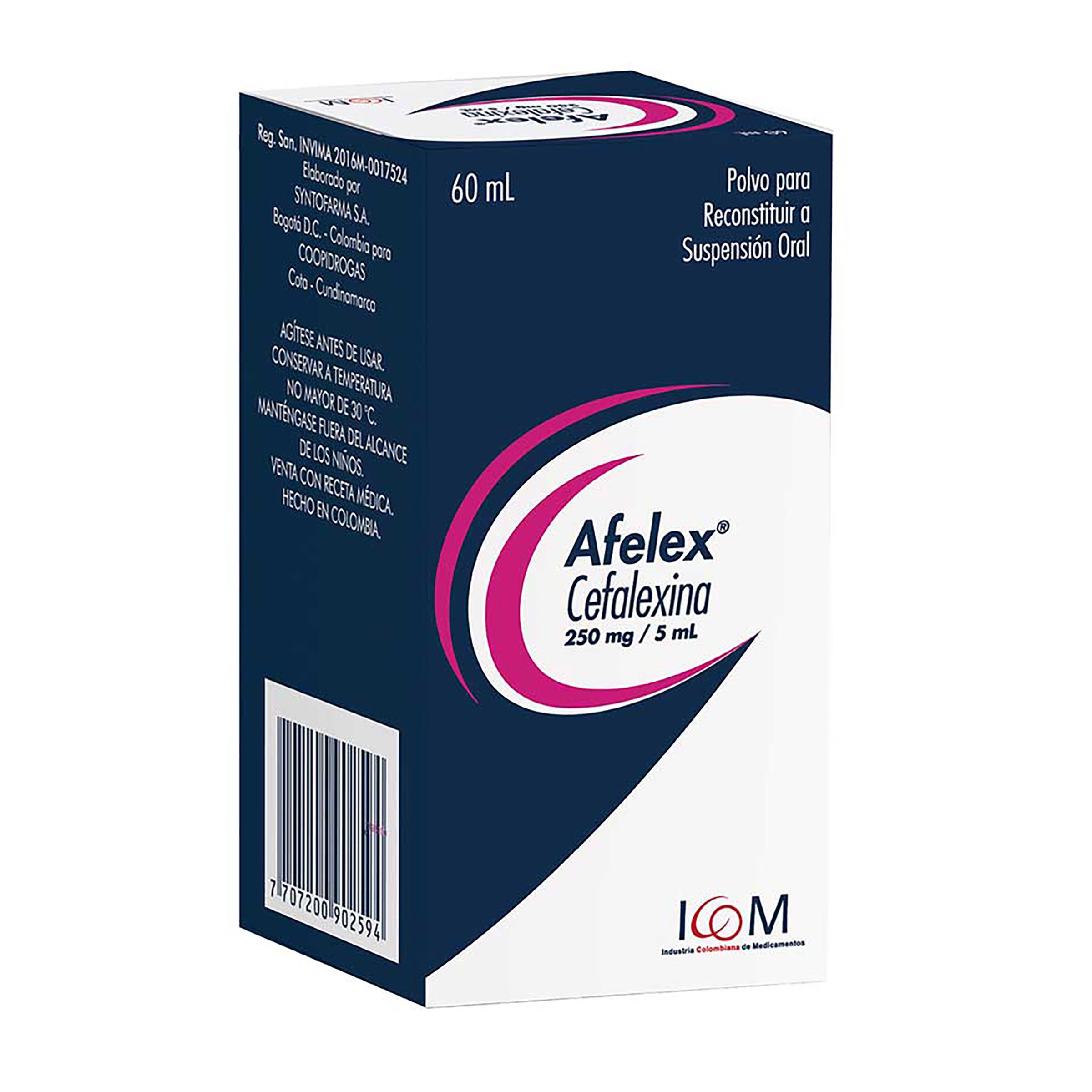 AFELEX 250 mg suspensión 60 ml