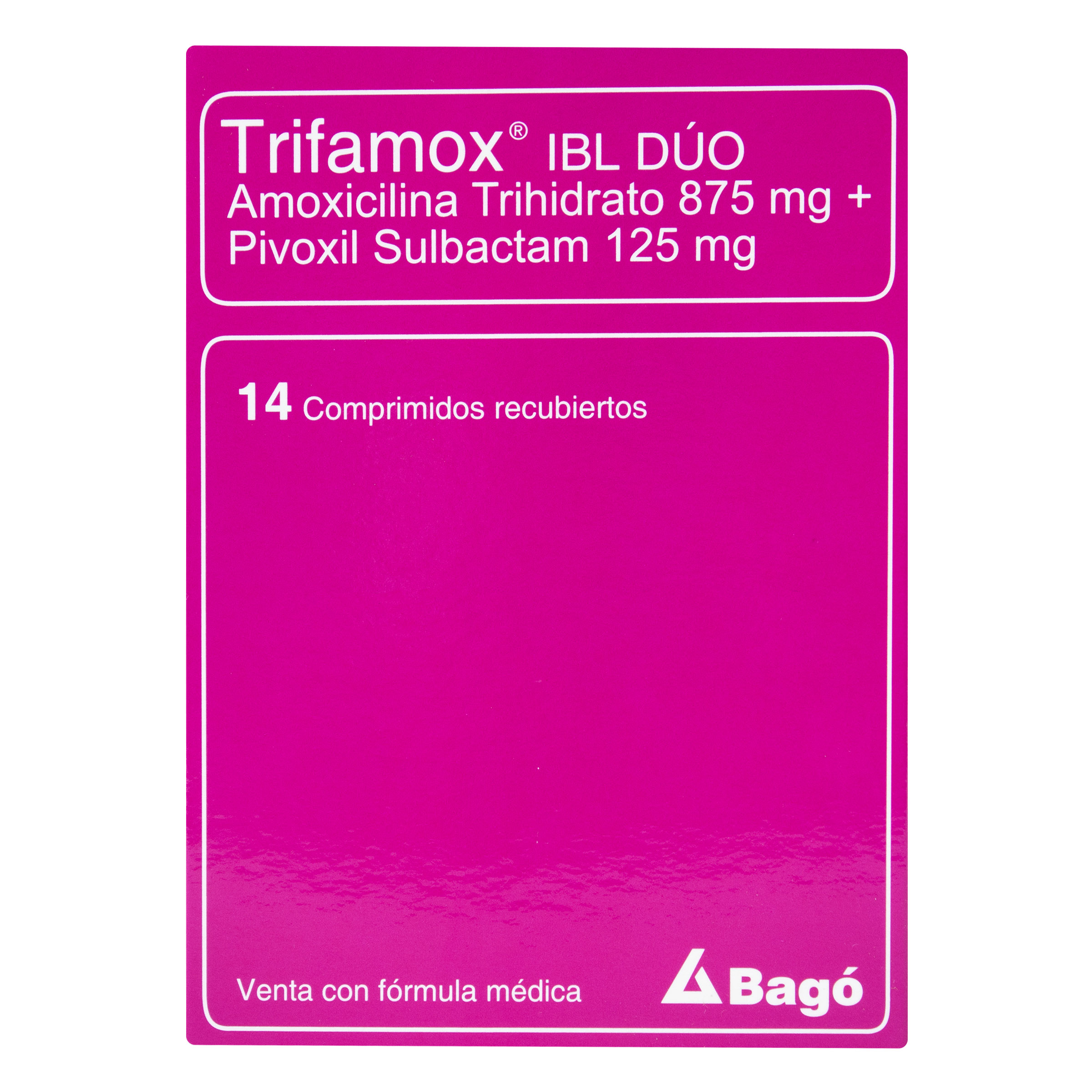 Trifamox IBL-Duo Tabletas 14 comprimidos – Amoxicilina/Sulbactam