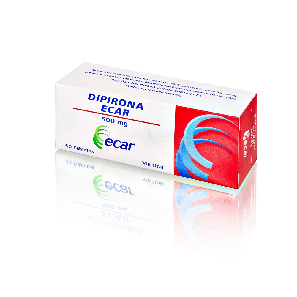 Dipirona 500 mg - 50 tabletas EC