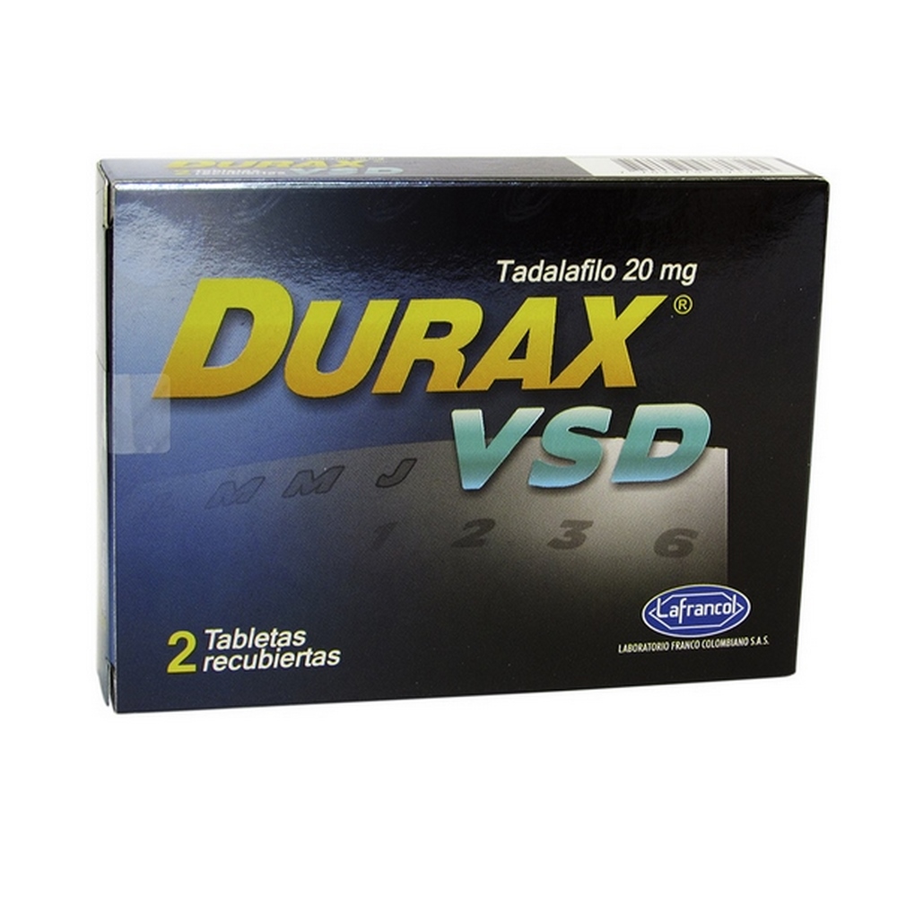 Durax VSD 20 mg - 2 tabletas