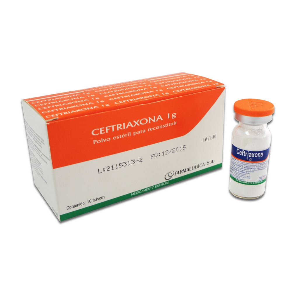 CEFTRIAXONA 1 g - 10 ampollas
