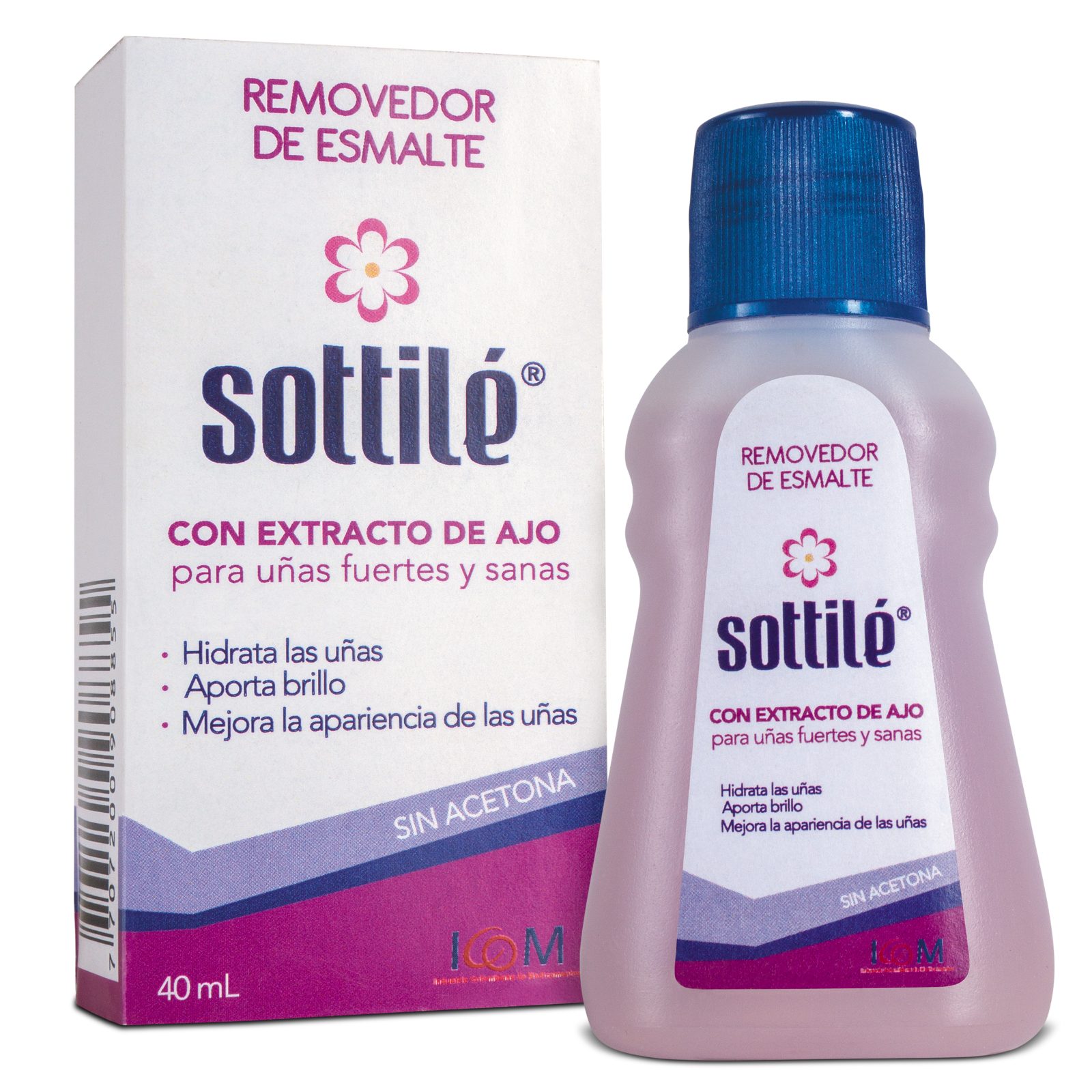 Quitaesmalte ICOM 40 ml – Removedor de Esmalte